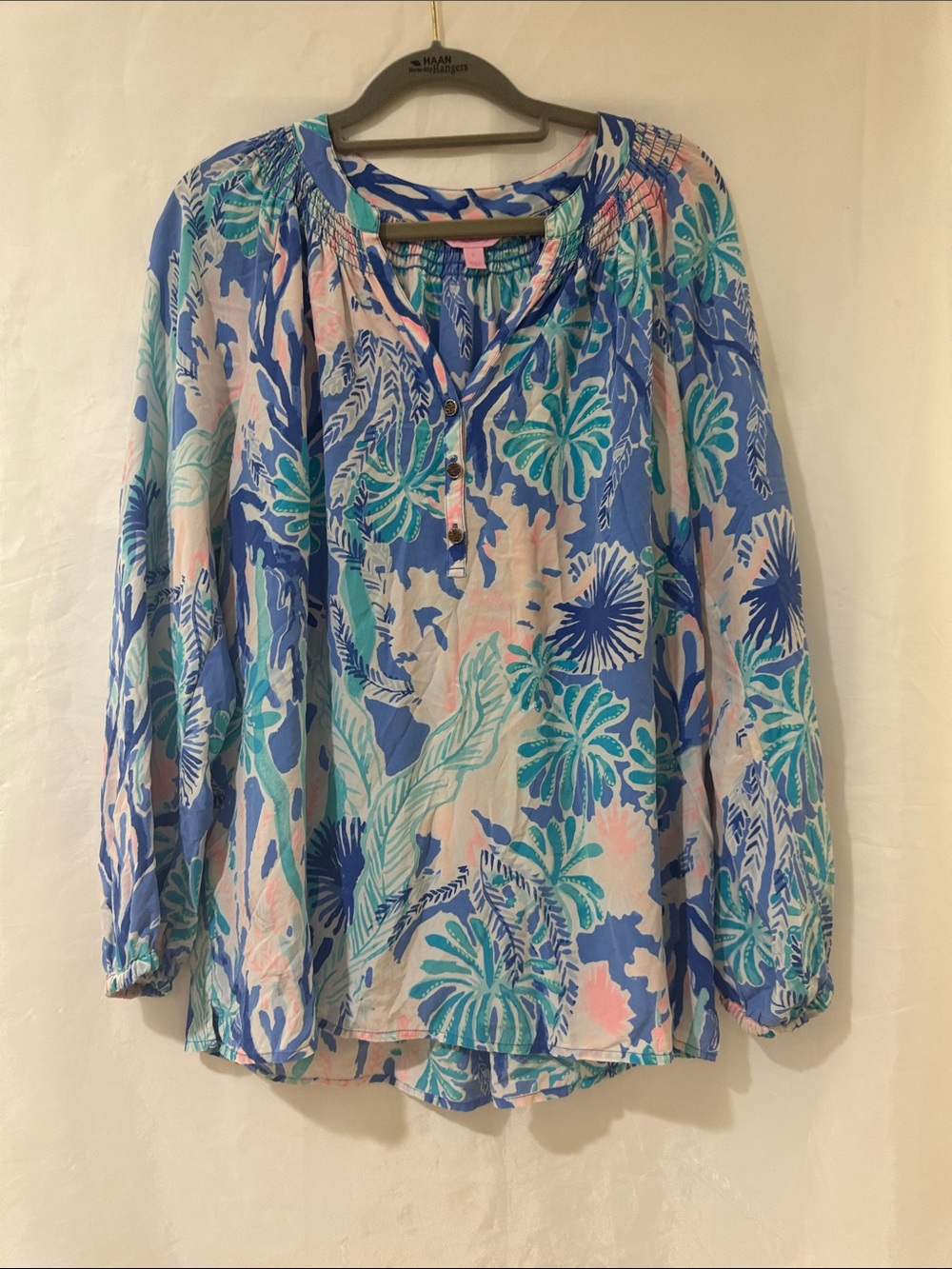 Lilly Pulitzer large Elsa jet stream blouse